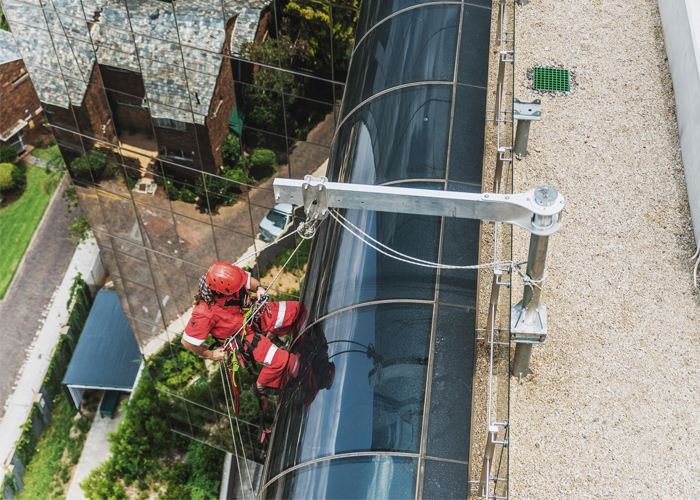 Davit Arm Systems Install Portable Façade Rope Access