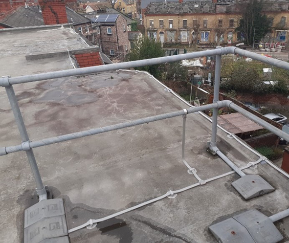  Lightning Protection system installed by heightsafe engineers on roof